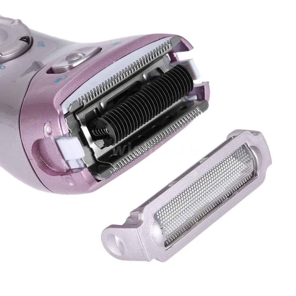 Electric Shaver for Women, Cordless Waterproof Personal Razor Remover Shavers Trimmer Kit for Ladys Legs Face Facial Hair Bikini Area Armpit Body, Purple